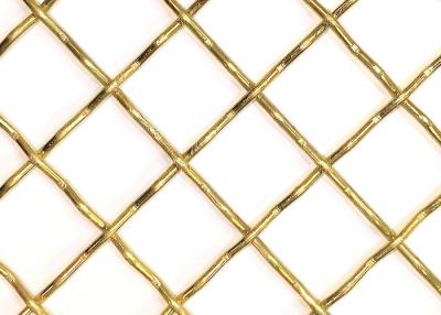 China Paño de malla de alambre tejido de latón con agujeros de diamante en venta