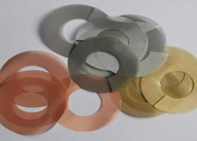 China 200 Mesh Ultra Fine Pure Copper de Schijf van Filtermesh shielding wire mesh filter Te koop