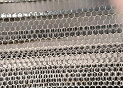 China Silver Color Hexagon 0.5mm Perforated Mesh Sheet Stainless Steel à venda