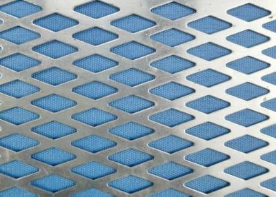 China Filter Diamond Punched Perforated Metal Mesh Sheet Length Customized 0.1mm Hole Size en venta