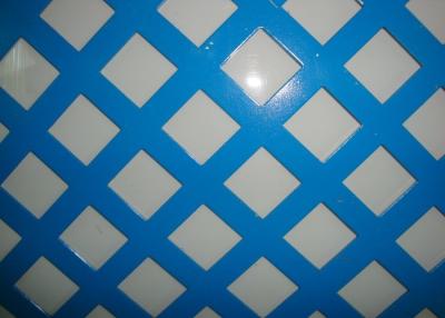 China White Square Perforated Mesh Sheet with PVC Coating à venda