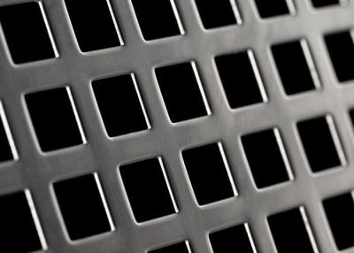 Chine Black punched metal sheet Oblong or Square Hole Pattern à vendre