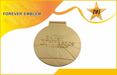 China Medalhas britânicas do metal da ginástica com prata do ouro e chapeamento de cobre à venda