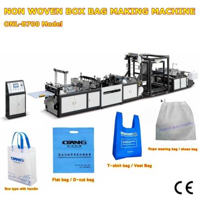 China non woven box bag making machine Low price with best quality for India customer for sale