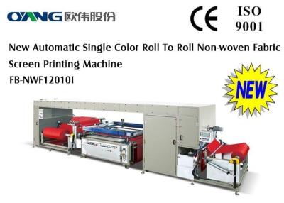 China Automatic Roll to Roll Non-Woven Fabric Screen Printing Machine for shopping bag for sale
