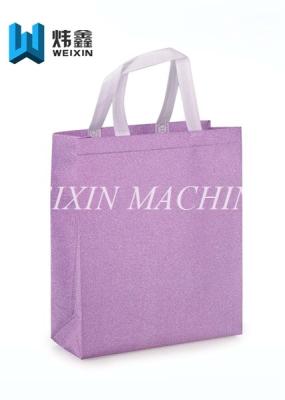 China Tension 20KG recycle glitter Film PP Non Woven  Shopping Bag / loop handle box bag for sale