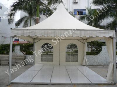 China Rainproof Hard Pressed High Peak Tension Tents Floor Decoration Pagoda Wedding Marquee for sale