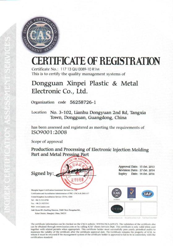 ISO 9001:2008 - RULETEAM CONNECTION TECHNOLOGY (SHENZHEN) CO.,LTD
