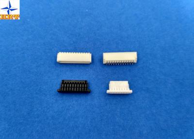 China 1.0mm Pitch Right Angle SMT Wafer Connector Single Row With PA6T Material for sale