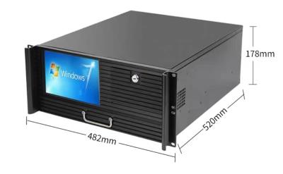 Chine PC rack-mount industriel personnel Intel Core I7 / i5 / i3 20 kg Poids stockage MSATA à vendre