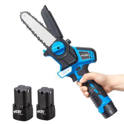 China 2 Battery Rechargeable Woodworking Chainsaw 6 Inch Tree Branch Electric Chainsaw for sale