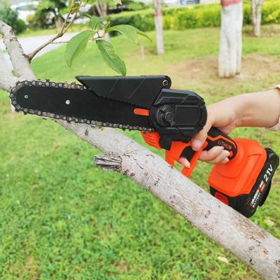 China Portable Battery Powered Cordless Electric Chainsaw 6 Inch Mini Chain Saw for sale