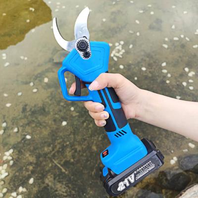 China Brushless Electric Pruner Shears Cordless Rechargeable Fruit Tree Branch Cutter Electric for sale