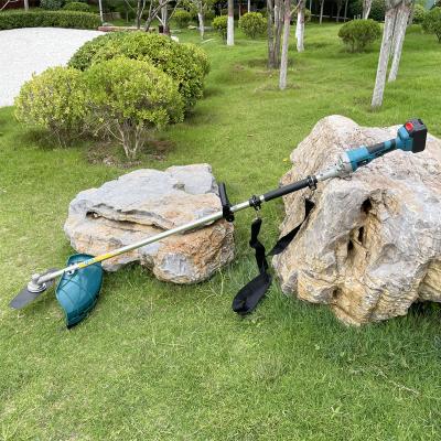 China 21V Telescopic Cordless Electric Brush Cutter Handheld Portable Grass Cutter Lithium 1000w for sale