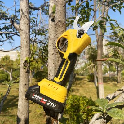 China Outdoor Lithium Electric Pruning Scissors Fruit Tree Branch Battery Pruner Garden for sale