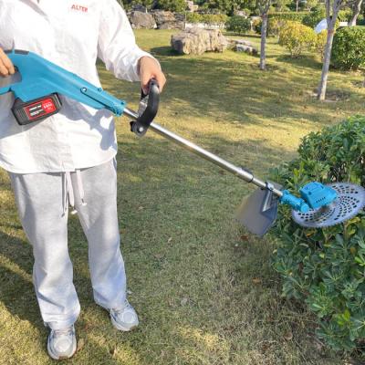 China Garden Electric Grass Brush Cutter Portable Grass Trimmer 800W 255MM for sale