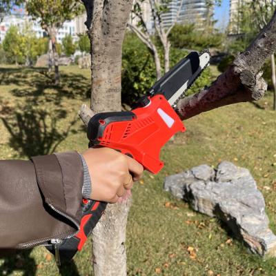 China 6 Inch Lithium Handheld Mini Chainsaw Household Small Cordless Portable 16.8v Electric for sale