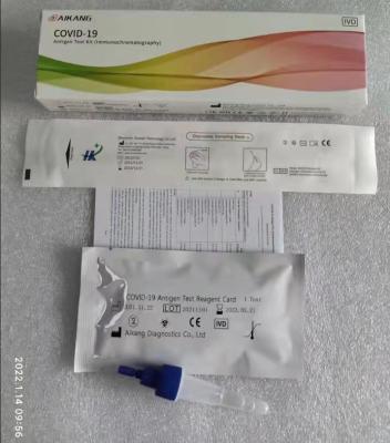 China Nasal Swab COVID-19 Rapid Test Kit 4 To 30 Degree for sale