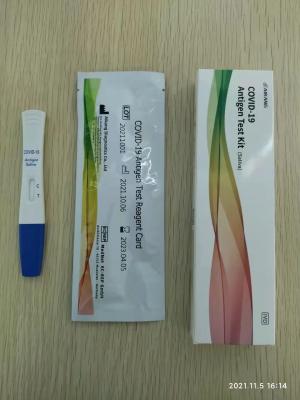 China 18 meses de la validez COVID-19 de la prueba de diagnóstico rápido de Kit Saliva For In Vitro en venta