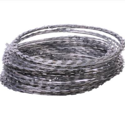 China Factory direct supply cheap price Installation Galvanized Cheap Price Razor Barbed Wire spiral razor cross barbed for sale