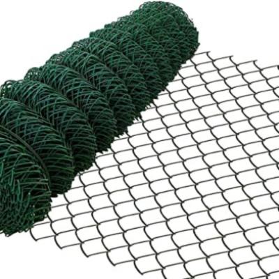 China Wholesale High Quality 100ft 8ft 8 Foot 6 Wire Mesh Black Pvc Coated Chain Link Fence Roll / Black Chain Link Fence for sale