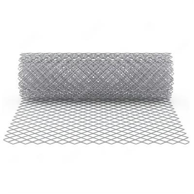 China High Strength Galvanized Expanded Metal Mesh Panels Perforated Steel Diamond Mesh Sheets For Protection for sale