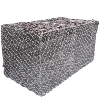 China Sliver Hexagonal Hole Galvanized Gabion Boxes for Woven Stone Filled Basket at Good for sale