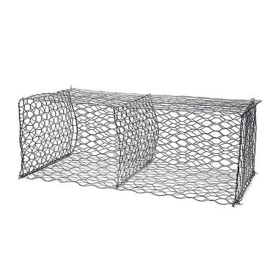China 2X1X1 Hot Dipped Galvanized Gabion Hexagonal Wire Mesh Stone Boxes with Sliver Finish for sale