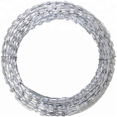 China 2.5mm Diameter Galvanized Barbed Wire Concertina Coil for Outdoor Security by Direct for sale