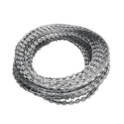 China Hot Selling Type Razor Wire Fence Galvanized Barbed Wire Concertina Coil For Outdoor Security for sale