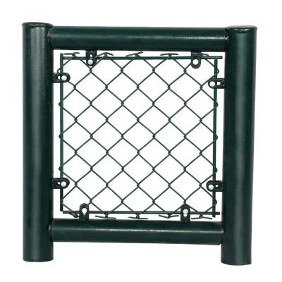 China Metal Frame Heat Treated Pressure Treated 1X1 Wire Mesh Fencing Chain Link Fence for sale