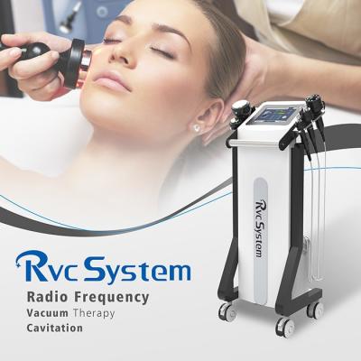 China Newest Product RVC-19B Cavitation Vacuum Rf Slimming Fat Removal Machine With 5 Handles Radio Frequency Machine for sale