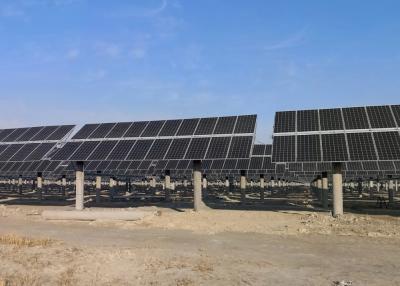 China Easy Installation Single Axis Solar Tracker For Panels Structure for sale