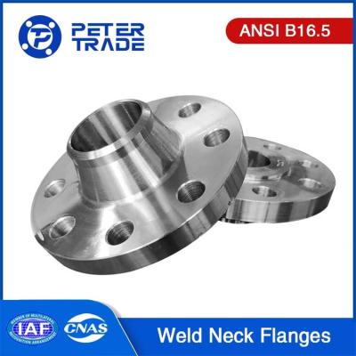 China ANSI/ASME B16.5 ASTM A105 Forged Carbon Steel Weld Neck Pipe Flanges Class 300LB WNRF Raised Face for sale