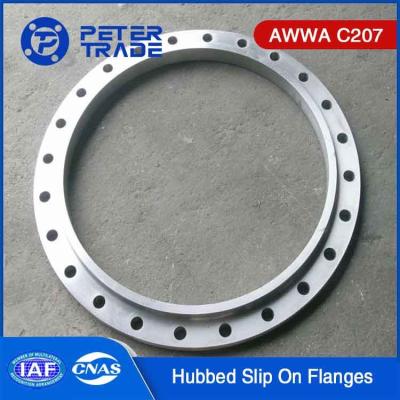 China AWWA C207 Standard Large Size Steel Pipe Flanges Class E 275 PSI Hubbed Slip On Flange for Waterwork Services for sale