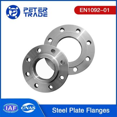 China PN 6 PLFF EN1092-01 TIPO 01 Flancas de placas de acero inoxidable de cara plana para aplicaciones industriales en venta