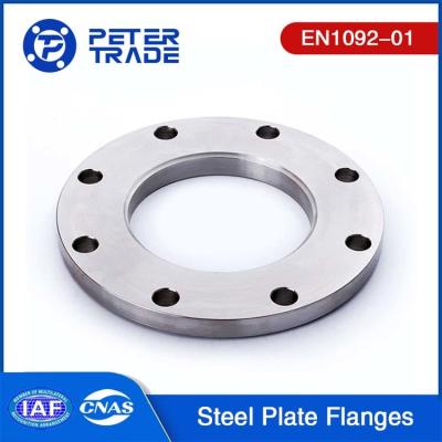 China SS 304/304L SS316/316L EN1092-01 Stainless Steel Plate Flanges PN 10 PLFF For Pipe and Tube Engineering for sale