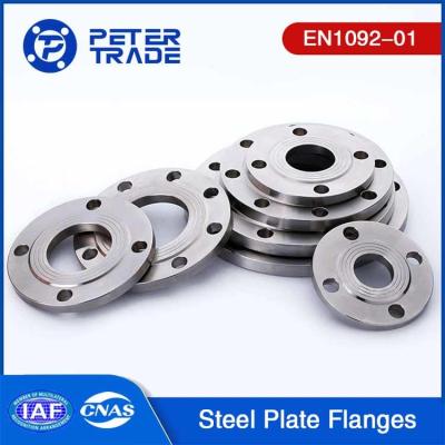 China TYPE 01 European Standard EN1092-01 304 316 Stainless Steel Plate Flanges Flat Face PN 40 PLFF DN10-DN600 for sale