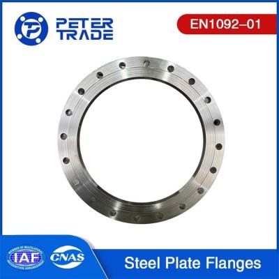 China EN1092-01 SS304 SS316 Plate Flange TYPE 01 High Pressure PN 100 PLFF DN10-DN350 For Oil And Gas Pipelines for sale