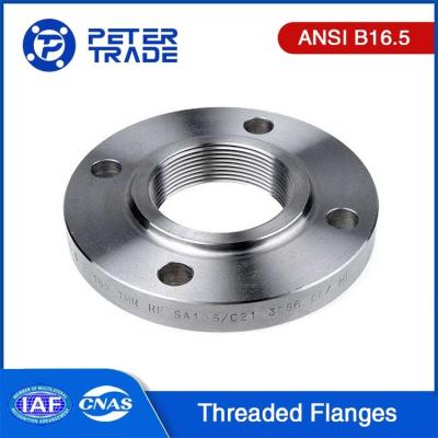 China ASME B16.5 Flat Face/Raised Face Stainless Steel Threaded Flange NPS 1/2 To NPS 24 Class 150 for Chemical Industry for sale