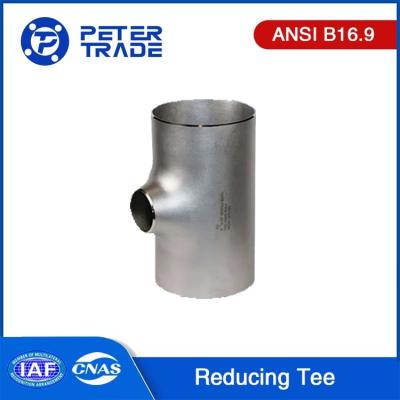 China Butt Weld Stainless Steel ASME B16.9 Reducing Tee/Unequal Tee SCH5S-SCHXXS ASTM WP304 WP316 for sale