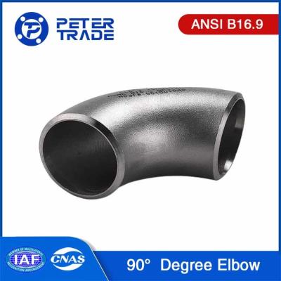 China ASME B16.9 Tubo de aço carbono ASTM A234 WPB ajustável 90 graus Cotovelo 1/2' a 48' INCH à venda