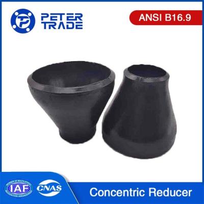 China Carbon Steel ASTM A234 WPB ASME B16.9 Concentric Reducer Fitting BW Reducer for Chemical Industry for sale