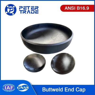 中国 ASTM A420 WPL6 WPL9 WPL8 WPL3 ローブドエンドフィッティング ASME B16.9 パイプ接続のための炭素鋼のバットウェルドエンドキャップ 販売のため