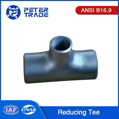 China ASME B16.9 ASTM A420 WPL6 Carbon Steel Reducing Tee Pipe Fittings for Piping Systems for sale
