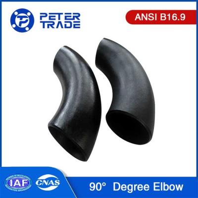 China ASME B16.9 ASTM A420 WPL6 Aço carbono e aço ligado 3D raio 90 graus cotovelo para tubos e tubulações à venda