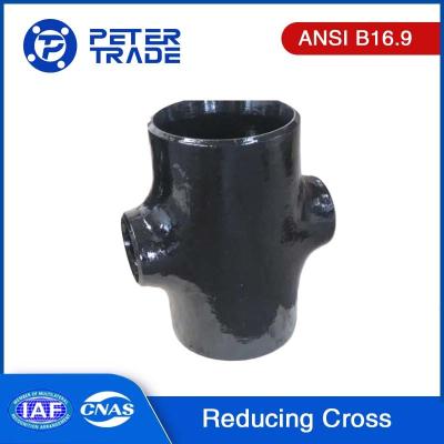 China ASME B16.9 Reducing Cross Carbon Steel Pipe Fittings ASTM A234 WPB SCH10 SCH40 SCH80 for Piping Systems for sale