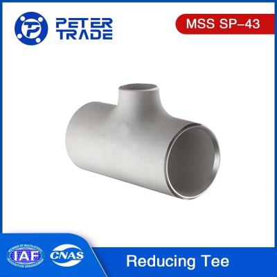 China MSS SP-43 Stainless Steel ASTM A403 WP 304 WP316 Butt Weld Reducing Tees Unequal Tees for sale
