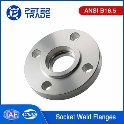 China A105 ASME B16.5 Standard Carbon Steel Socket Weld Flanges SW Raised Face NPS 1/2'' To NPS 24'' Class 600LB for sale