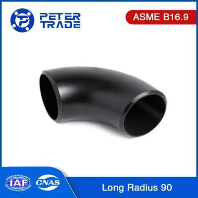 China ASME B16.9 Carbon Steel A234 WPB 90 Degree Long Radius Pipe Elbow 1/2 Inch To 48 Inch for sale